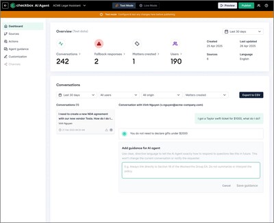 Checkbox AI Agent