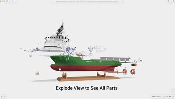 VNTANA Enterprise 3D Viewer Exploded View Enables Easy Part Review
