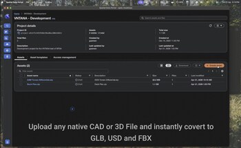VNTANA Connector in SDMA Enables Any Native CAD or 3D File to be optimized and viewed instantly