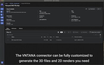 VNTANA Connector in SDMA - Can Be Fully Customized to Create 3D and 2D Content Derivatives
