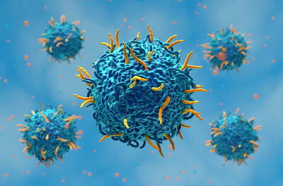 CAR T cell therapy - Closeup view 3d illustration CAR T cell therapy - Closeup view 3d illustration
