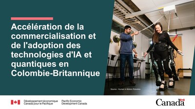 Accélération de la commercialisation et de l'adoption des technologies d'IA et quantiques en Colombie-Britannique