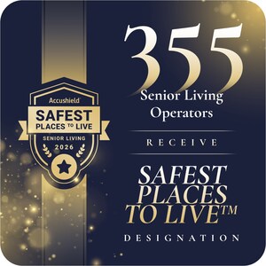 355 Senior Living Operators Receive Safest Places to Live™ Designation from Accushield