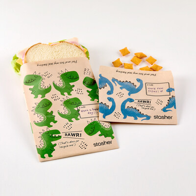 Recyclable and completely plastic-free, these paper bags are designed to work alongside Stasher’s signature silicone line.