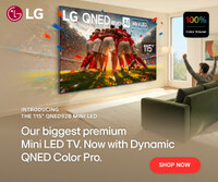 LG Electronics (LG) is rolling out its 2026 QNED evo Mini LED lineup, led by a new 115‑inch model. Designed for consumers looking for ultra-large screen TVs, the lineup uses AI-powered picture and sound technology for enhanced sports viewing, gaming and home entertainment on a larger scale.