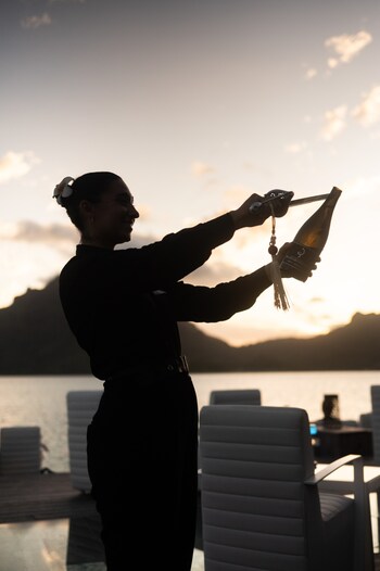 The St. Regis' Champagne Sabering