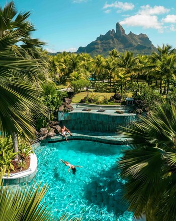 The St. Regis Bora Bora's Oasis Pool