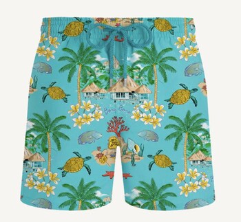 Swim Trunks from The St. Regis Bora Bora 20th Anniversary Capsule Collection by Vilebrequin