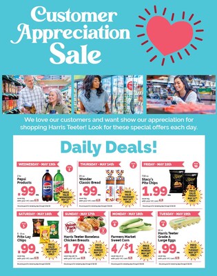 Harris Teeter Offers VIC Card Members Daily Deals, 4x Fuel Points During Week-Long Customer Appreciation Sale May 13-19