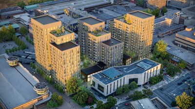 A rendering of Starlight Investments’ build-to-rent development in Basildon, UK. 
