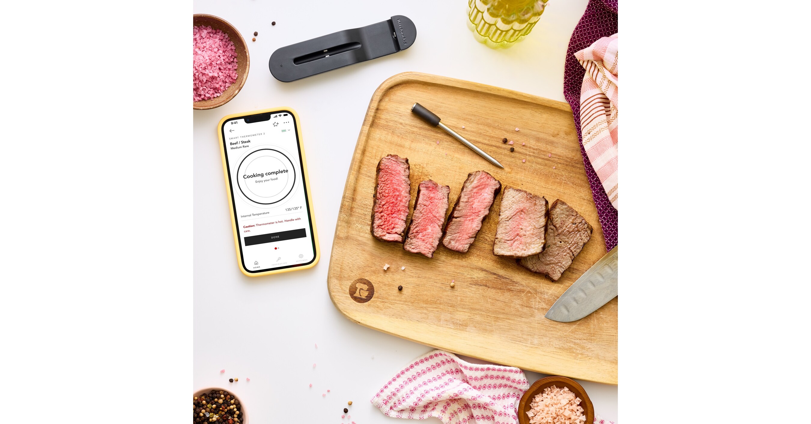 KitchenAid Brand Introduces a Smart Thermometer - Precision Cooking, No Guesswork Required? — GLOBAL — ERYU PROJECT