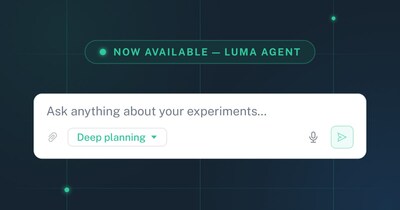 Scientists can ask Luma Agent anything about their experiments in natural language, and it handles the planning and execution—with "deep planning" mode for complex, multi-step work.