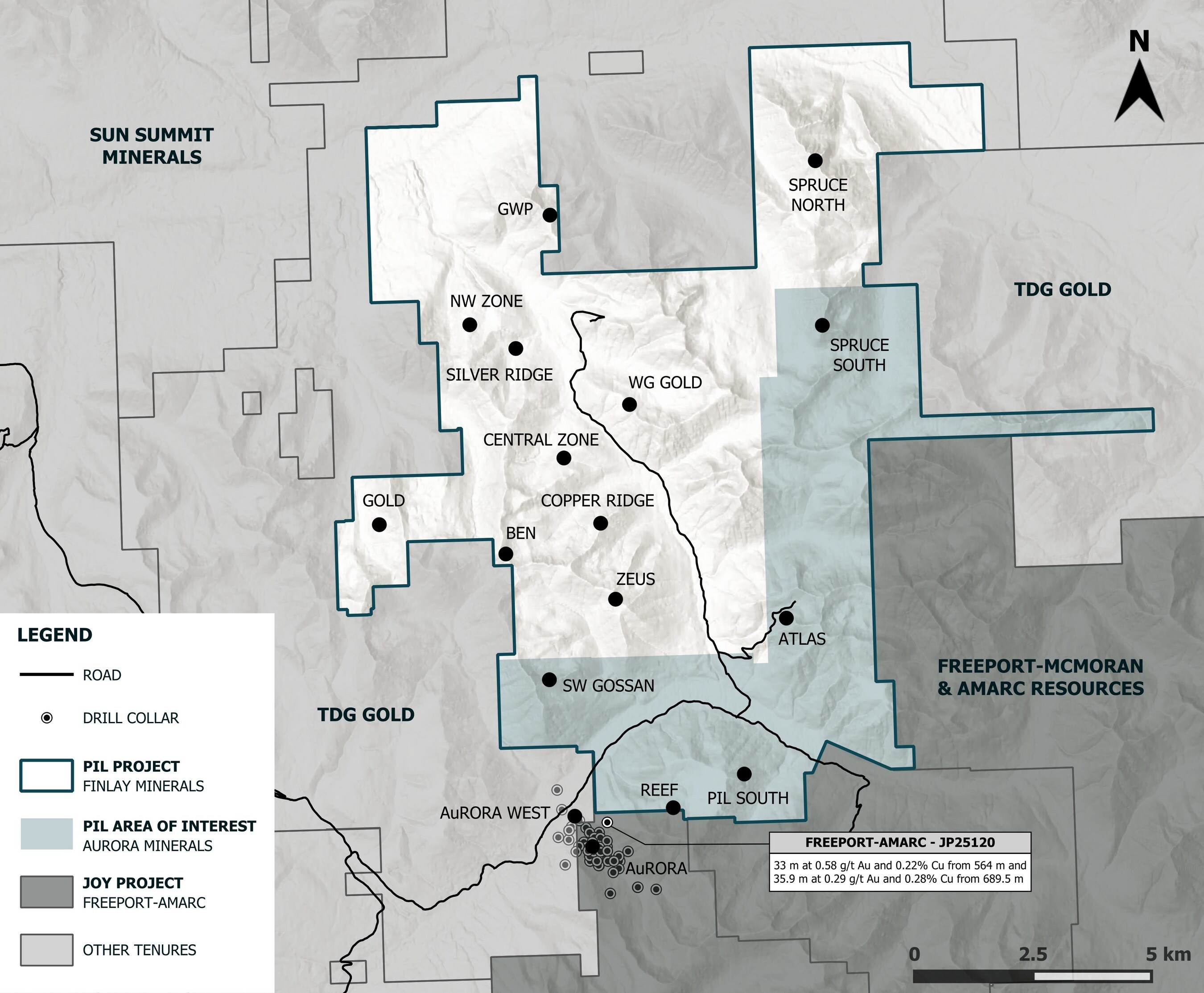 PIL Property Map (CNW Group/Finlay Minerals Ltd.)