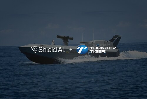 Shield AI and Thunder Tiger Corp. are partnering to integrate Shield AI's Hivemind across Thunder Tiger's unmanned systems portfolio, starting with a live demonstration on an unmanned surface vessel this summer.