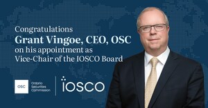 OSC CEO, Grant Vingoe elected as Vice-Chair of IOSCO