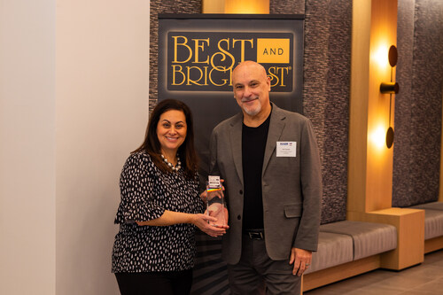 Pictured: Jennifer Kluge, President and CEO of NABR and the Best & Brightest Programs with Alex Campos, CEO of Vensure Employer Solutions