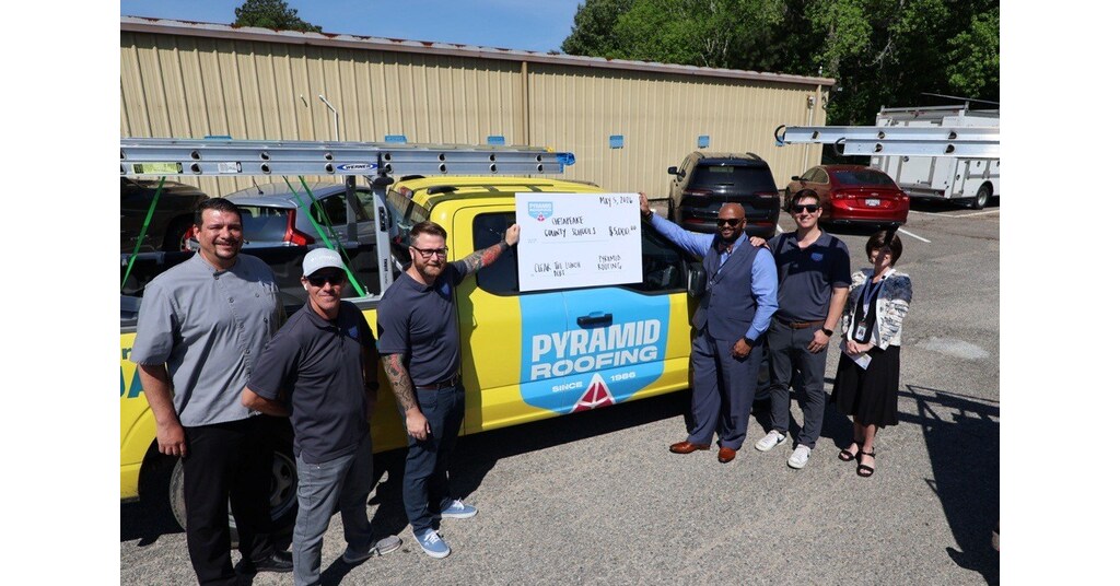Pyramid Roofing Strengthens Chesapeake Community Through $5,000 Donation to Chesapeake Public Schools Education Foundation