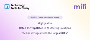 Mili Tops AI Meeting Solutions in 2026 T3 / Inside Information Software Survey