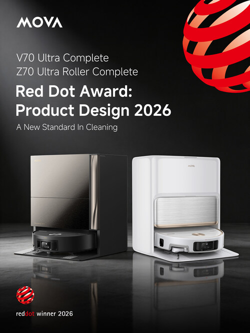 MOVA’s Flagship Robot Vacuums Win 2026 Red Dot Award for Product Design