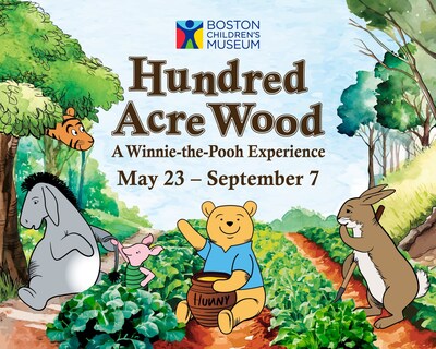 Hundred Acre Wood: A Winnie-the-Pooh Experience will be at Boston Children's Museum from May 23 through September 7, 2026.