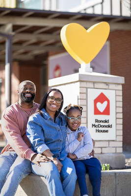 Jevon, Jules and Juliana McBride (left to right) have been named the first global spokesfamily for Ronald McDonald House. Their family received critical support from Ronald McDonald House, including a place to stay together that allowed them to be actively involved in their daughter’s medical care. Support families like the McBrides by visiting  ronaldmcdonaldhouse.org/donate/mcbridefamily.