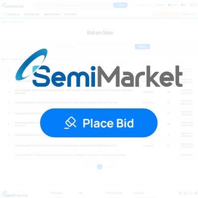 SurplusGLOBAL's SemiMarket Attracts More Than 40 Global Buyers in First Online Semiconductor Equipment Auction, Driving 70% Higher Selling Prices
