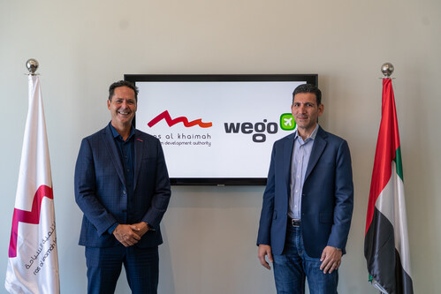 Left to Right: Brent Anderson, Chief Commercial Officer at Ras Al Khaimah Tourism Development Authority and Mamoun Hmidan, Chief Business Officer at Wego