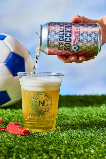 Newport Craft Brewing + Distilling Co and Radiant Pig Craft Beers debut “It’s CALLED SOCCER” American Golden Ale for Summer of Soccer 2026.