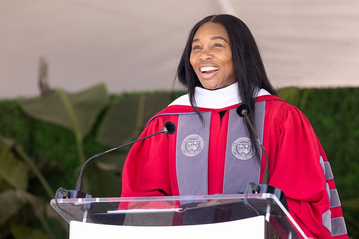 Venus Williams Gives LMU Graduates a Lesson in "Winning Big"