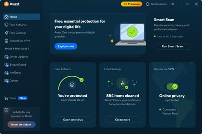 Avast One product experience