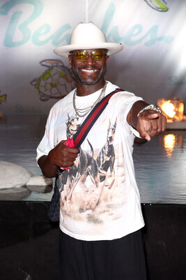Taye Diggs brings his groove back to Beaches at the Grand Opening Celebration of the new Treasure Beach Village at Beaches Turks & Caicos. Taye Diggs brings his groove back to Beaches at the Grand Opening Celebration of the new Treasure Beach Village at Beaches Turks & Caicos.