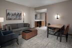 Renovated suites at Embassy Suites by Hilton Franklin Cool Springs feature stylish living spaces designed for comfort, connection, and extended stays.