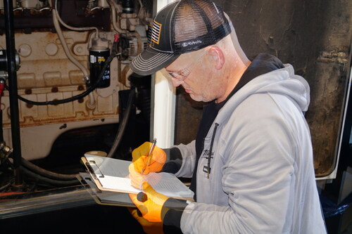 Generator Technician at work