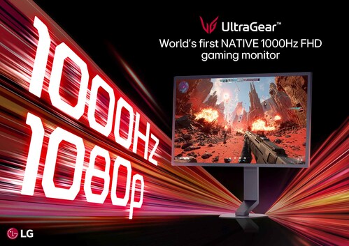 LG Electronics unveils new LG UltraGear model (25G590B), the world’s first FHD gaming monitor with a native 1000Hz refresh rate. LG Electronics unveils new LG UltraGear model (25G590B), the world’s first FHD gaming monitor with a native 1000Hz refresh rate.