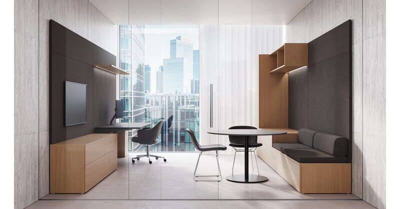 Knoll präsentiert Konzert, ein System für private Büros, in dem Präzision auf vielfältige Möglichkeiten trifft Knoll präsentiert Konzert, ein System für private Büros, in dem Präzision auf vielfältige Möglichkeiten trifft