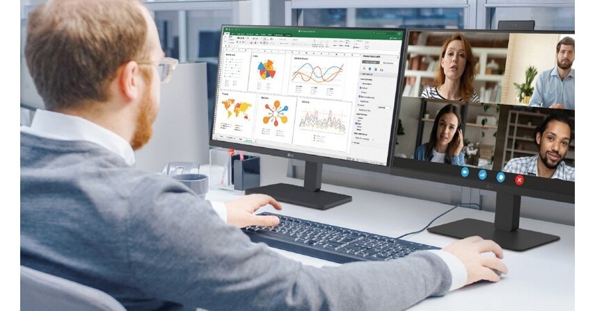 Work Screen For Computer Beyond the Desktop: LG Highlights Comprehensive Monitor Portfolio ...
