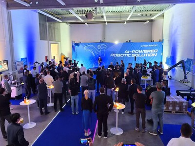 Doosan Robotics Europe hosted an Open House event at its Frankfurt office to mark the opening of its expanded European branch. Doosan Robotics Europe hosted an Open House event at its Frankfurt office to mark the opening of its expanded European branch.