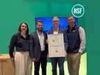 Tangent Materials CEO, Kevin Potthoff, accepting NSF's first Certification for a PFAS Free Synthetic Food Grade Material