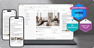 Workai recognized in the ClearBox Intranet and Employee Experience Platforms 2026 report with 'AI Innovator' and 'Best for Value' distinctions for its practical use of AI in the workplace and strong cost-to-value ratio.