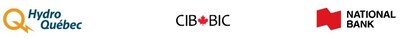 Hydro-Québec, CIB and National Bank logos (CNW Group/Hydro-Québec)