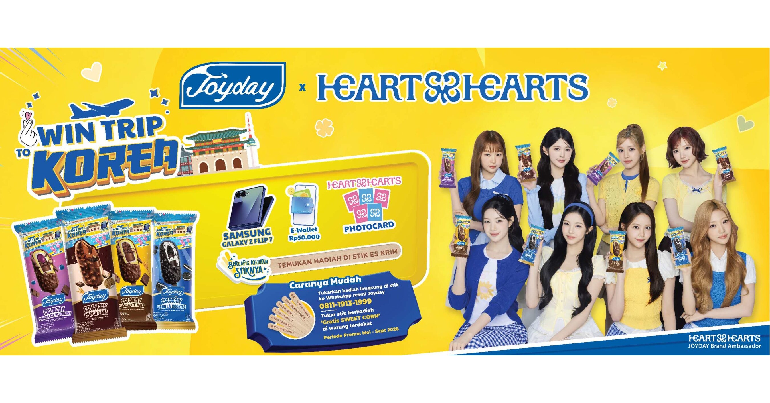 Joyday dari Yili Gandeng Grup K-pop Hearts2Hearts sebagai Brand Ambassador di Indonesia