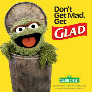 Glad® Features Sesame Street's Oscar the Grouch in new Limited-Edition Packaging