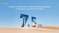 Sungrow and Masdar Sign 7.5GWh Energy Storage System for Abu Dhabi’s World First RTC Project