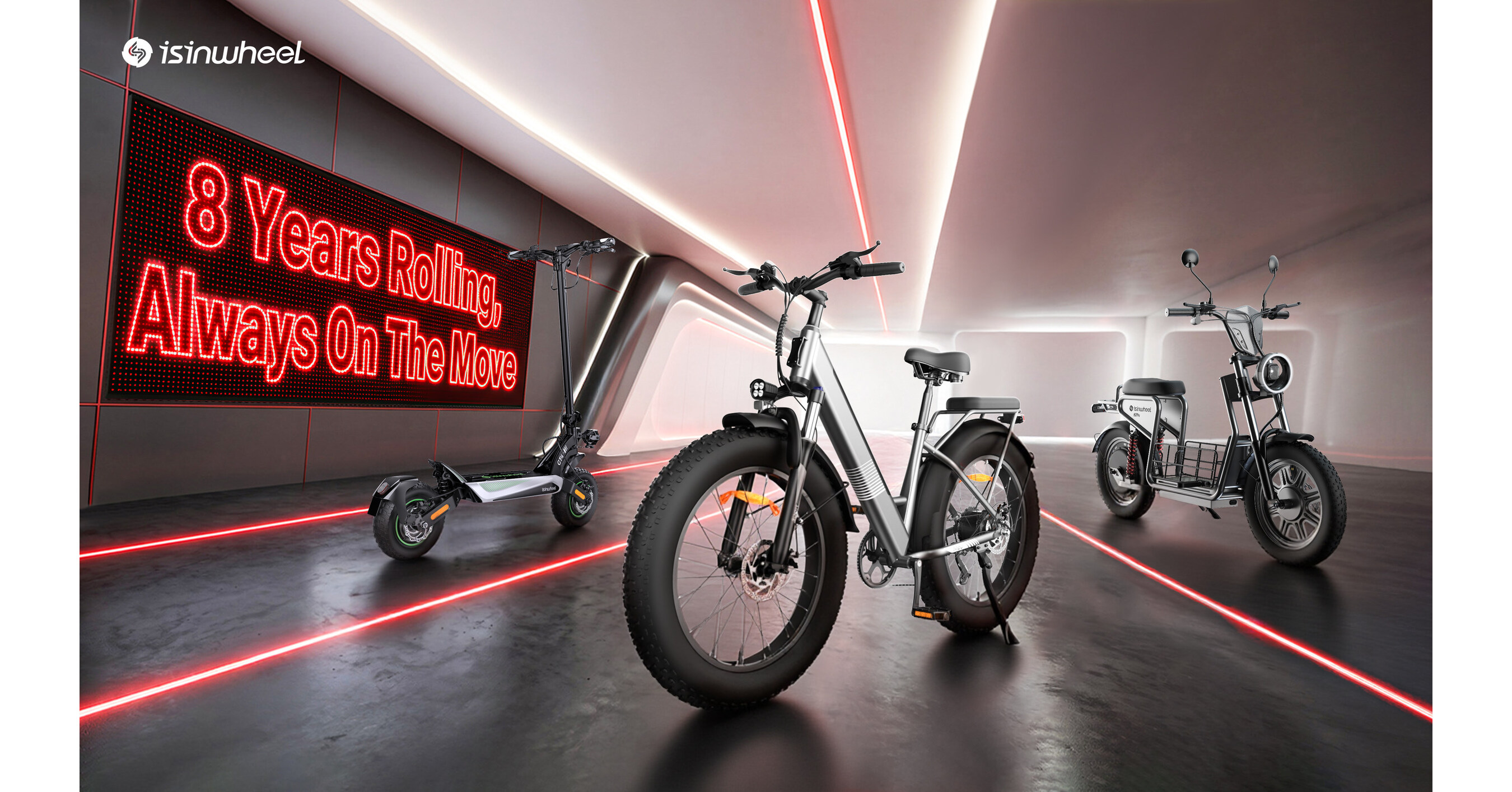 isinwheel lance sa campagne du 8e anniversaire en Europe avec des offres sp&eacute;ciales sur les scooters &eacute;lectriques