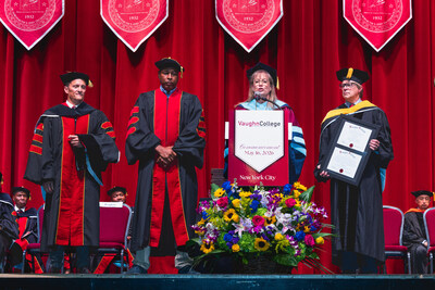 Bragton receiving an honorary doctoral degree for his commitment to service-centered leadership, honorable military service and dedication to mentorship and inclusion.