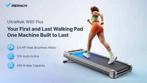 Merach Redefines Home Fitness with UltraWalk W60: A 400lb Heavy-Duty, 12% Auto-Incline Walking Pad Built to Last