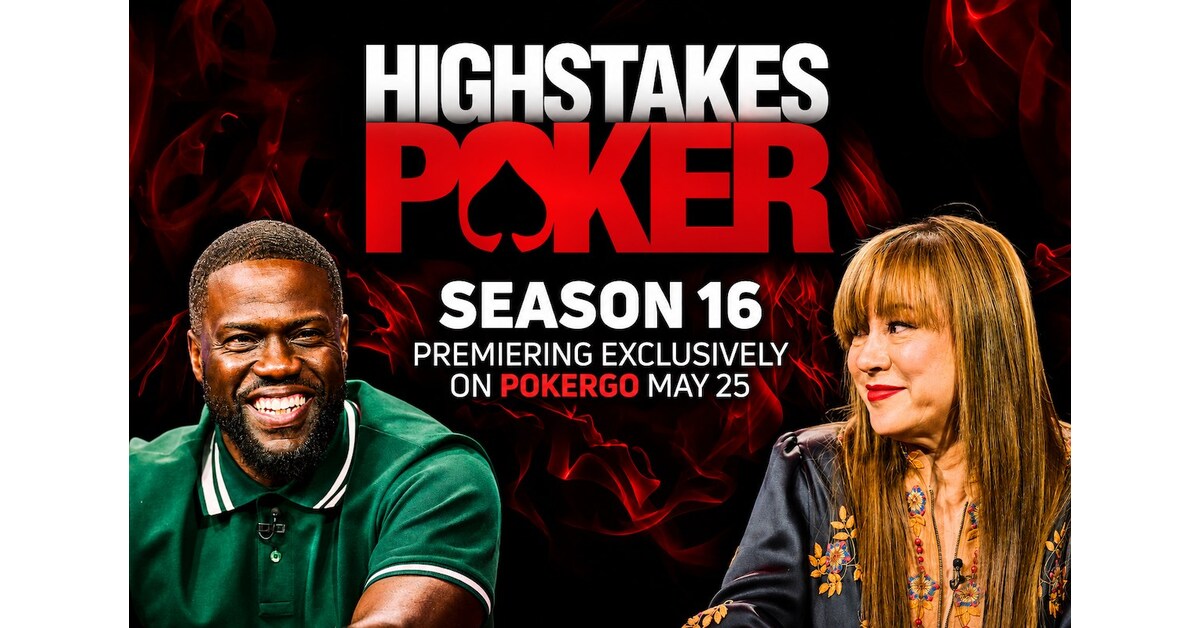 Kevin Hart Headlines Season 16 of High Stakes Poker, Premiering May 25 on PokerGO&reg;