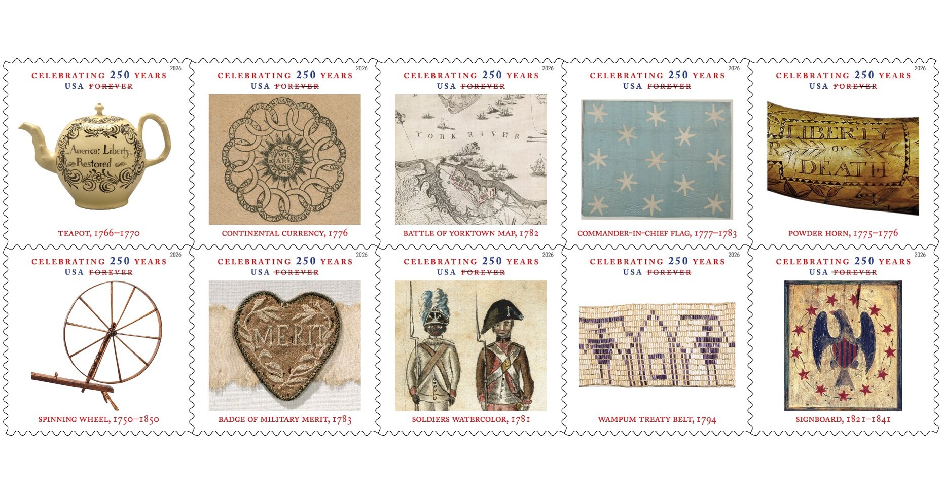 U.S. Postal Service Celebrates Revolutionary War-Era Objects