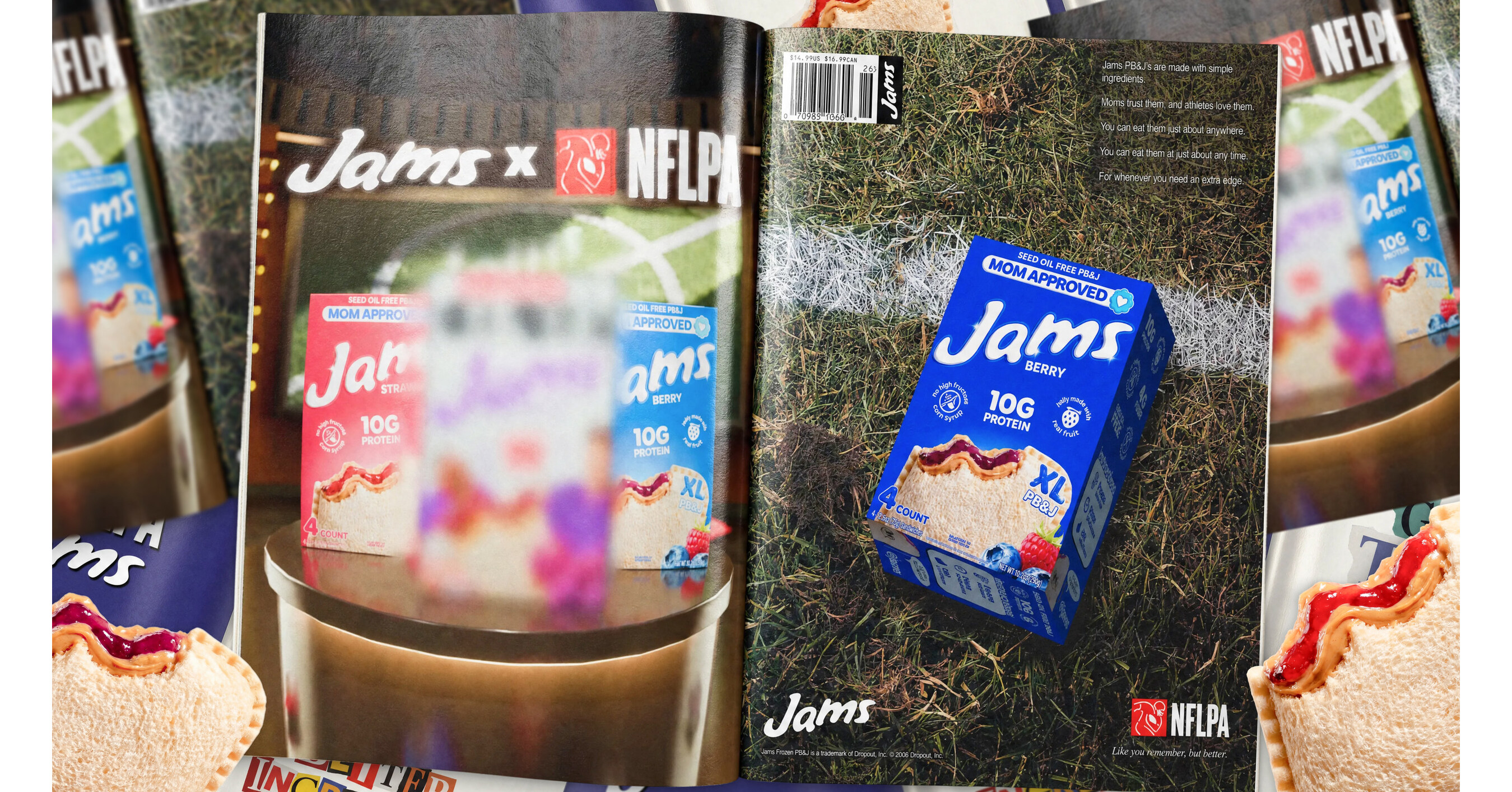 NFL Players and JAMS Join Forces to Create First Player-Made PB&J