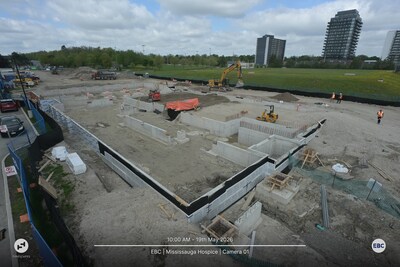 Arial Shot of Build in Progress (CNW Group/Hospice Mississauga)